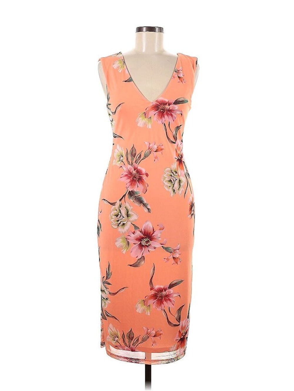 NWOT AFRM creamsicle floral dress, size Medium